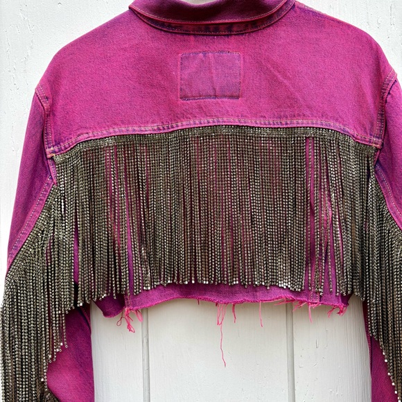RARE Daniel Diamond Vintage Rhinestone Fringe Jacket - Picture 6 of 15